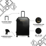 DKNY ALLURE 2.0 Range Black Metallic Color Hard Case Abs Pc Film LUGGAGE