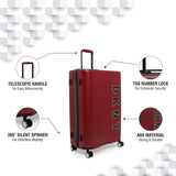DKNY BLAZE HS Range Murano Red Color Hard Luggage