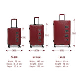 DKNY BLAZE HS Range Murano Red Color Hard Luggage