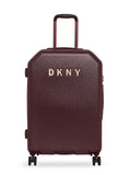 DKNY Allore Hard Body Large Burgundy Luggage Trolley