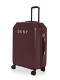DKNY Allore Hard Body Large Burgundy Luggage Trolley
