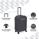 DKNY ALLORE  Range Slate Grey Color Hard Luggage