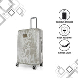 DKNY REBELLION Range Storm Grey & White Color Hard Case Abs Pc Film Large Size LUGGAGE