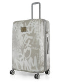 DKNY REBELLION Range Storm Grey & White Color Hard Case Abs Pc Film Large Size LUGGAGE