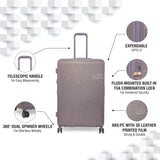 DKNY RAPTURE Range Violet Ash Color Hard Luggage