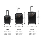 DKNY SEDUCTION Range Black Color Hard Luggage