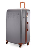 DKNY IDENTIFICATION Charcoal Color ABS Material Hard Trolley