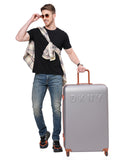 DKNY IDENTIFICATION Charcoal Color ABS Material Hard Trolley