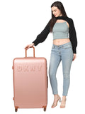 DKNY IDENTIFICATION Prim Rose Color ABS Material Hard Trolley