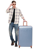 DKNY IDENTIFICATION Denim Color ABS Material Hard Trolley