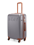 DKNY IDENTIFICATION Charcoal Color ABS Material Hard Trolley