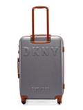 DKNY IDENTIFICATION Charcoal Color ABS Material Hard Trolley