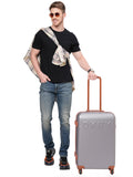 DKNY IDENTIFICATION Charcoal Color ABS Material Hard Trolley