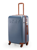 DKNY IDENTIFICATION Denim Color ABS Material Hard Trolley