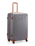 DKNY IDENTIFICATION Charcoal Color ABS Material Hard Trolley