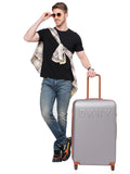DKNY IDENTIFICATION Charcoal Color ABS Material Hard Trolley