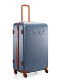 DKNY IDENTIFICATION Denim Color ABS Material Hard Trolley