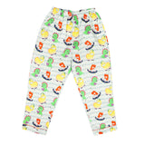 CASA DE NEENEE Dino Grey Cotton Notched Pyjama Set, 1-2 Yrs