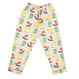 CASA DE NEENEE Dino Peach Cotton Notched Half sleeves Pyjama Set, 3-4 Yrs