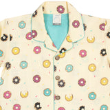 CASA DE NEENEE Donut Cotton Notched Pyjama Set, 2-3 Yrs