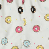 CASA DE NEENEE  Donut Lilac round neck half sleeves shorts set, 10-12 Yrs