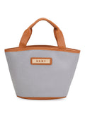 DKNY AUTOGRAPH Range Storm Grey Color Soft Case PVC Mini Tote