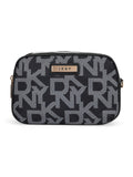DKNY AFTER HOURS Black Logo Print Color 50D Polyster Material Soft Waist Bag