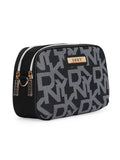 DKNY AFTER HOURS Black Logo Print Color 50D Polyster Material Soft Waist Bag