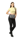 DKNY AFTER HOURS Black Logo Print Color 50D Polyster Material Soft Waist Bag