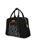 DKNY AFTER HOURS Black Logo Print Color 50D Polyster Material Soft Large Computer Bag