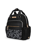 DKNY AFTER HOURS Black Logo Print Color 50D Polyster Material Soft Backpack