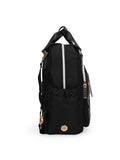 DKNY AFTER HOURS Black Logo Print Color 50D Polyster Material Soft Backpack