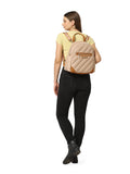 DKNY BIAS Cappuccino Color Polyester Material Soft Backpack