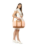 DKNY BIAS Peach Bloom Color Polyester Material Soft Duffel