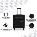 DKNY GLOBE TROTTER Range Black Color Soft Luggage