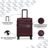 DKNY GLOBE TROTTER Range Cordavan Color Soft Luggage