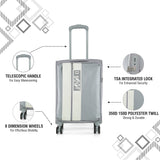 DKNY INSTINCT Range Storm Grey Color Soft Case Poly Twill Cabin Size LUGGAGE