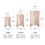 DKNY INSTINCT Range Venus Rose Color Soft Case Poly Twill Cabin Size Luggage