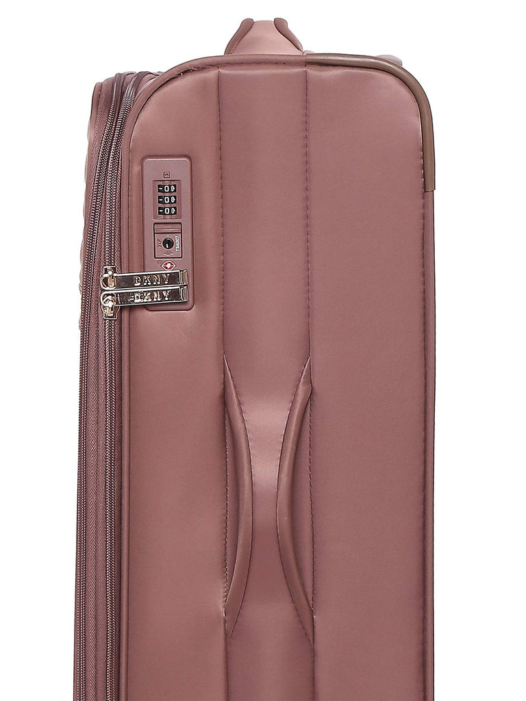 DKNY Quilted Soft Soft Cabin Rose Gold Luggage Trolley