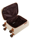 DKNY SIGNATURE STRIPE Range Cream Color Soft Case Soft Side Poly Cabin Size LUGGAGE