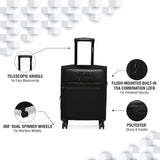 DKNY TRADEMARK Range Black Color Soft Luggage