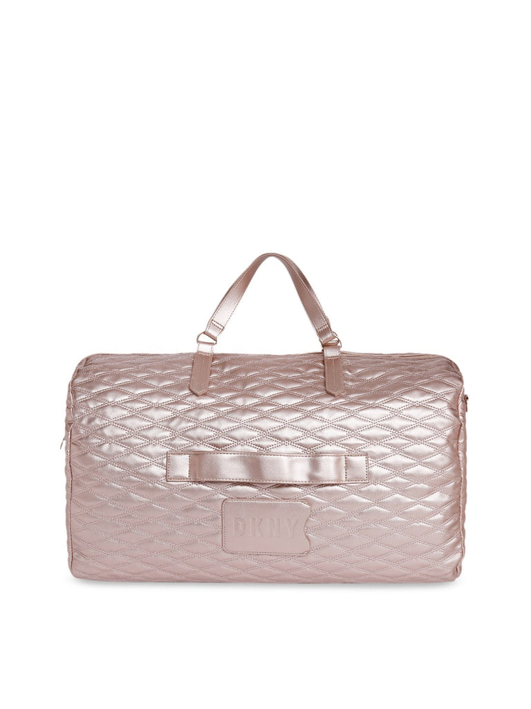 dkny rose gold leather backpack DKNY Quilted Soft Range Rose Gold Color Soft One Size Duffel Bag – BEAUTY SCENTIMENTS
