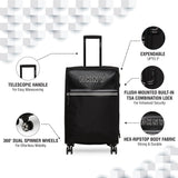 DKNY FEARLESS Range Black & White Color Soft Luggage