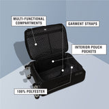 DKNY FEARLESS Range Black & White Color Soft Luggage
