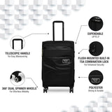 DKNY GLOBE TROTTER Range Black Color Soft Luggage