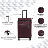 DKNY GLOBE TROTTER Range Cordavan Color Soft Luggage