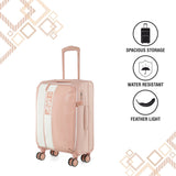 DKNY INSTINCT Range Venus Rose Color Soft Case Poly Twill Medium Size LUGGAGE