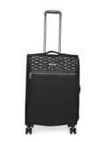 DKNY Quilted Soft Soft Medium Black Luggage Trolley
