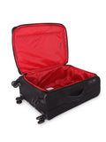 DKNY Quilted Soft Soft Medium Black Luggage Trolley