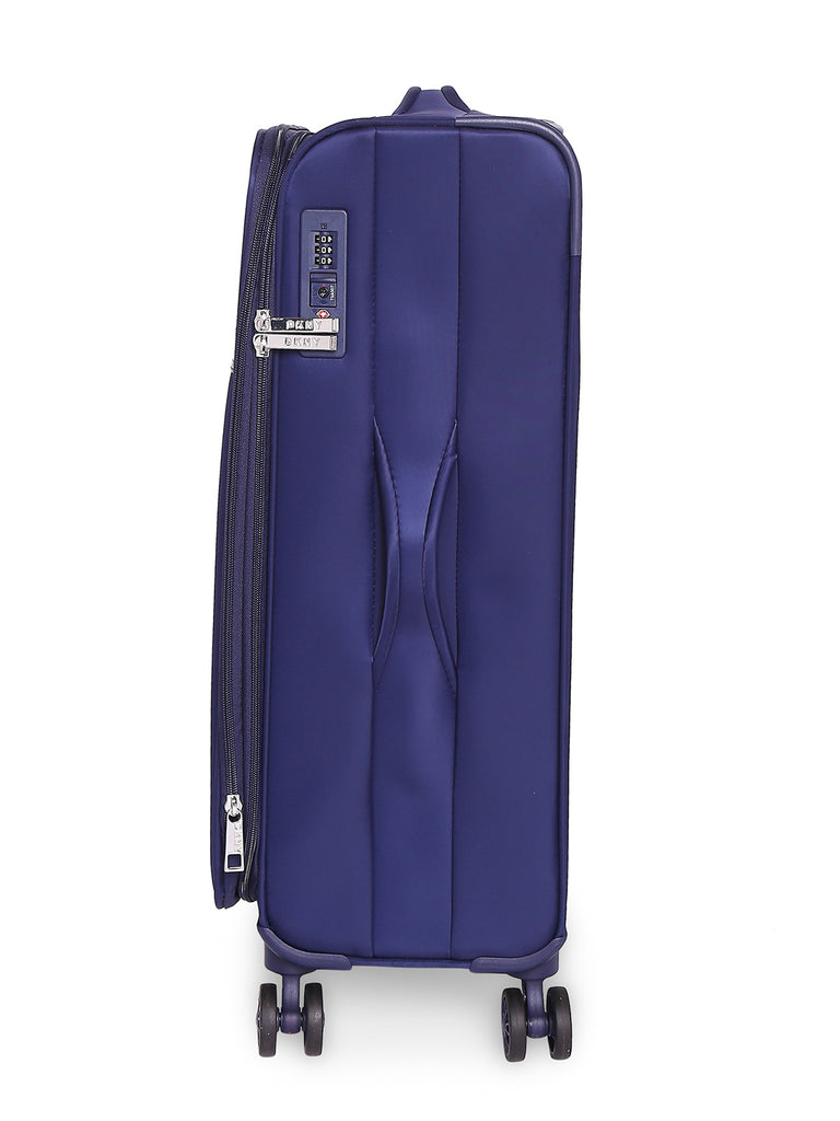 DKNY Quilted Hard Medium Indigo Luggage Trolley